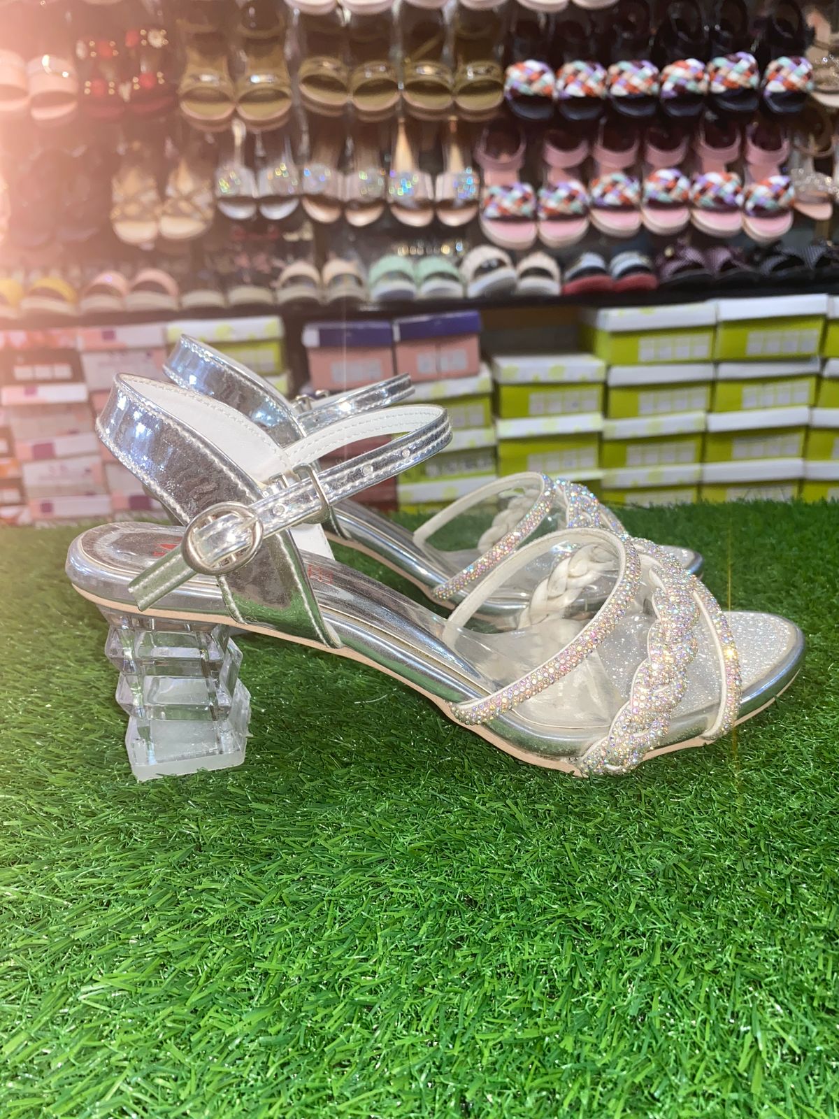 Transparent Heel Sandal